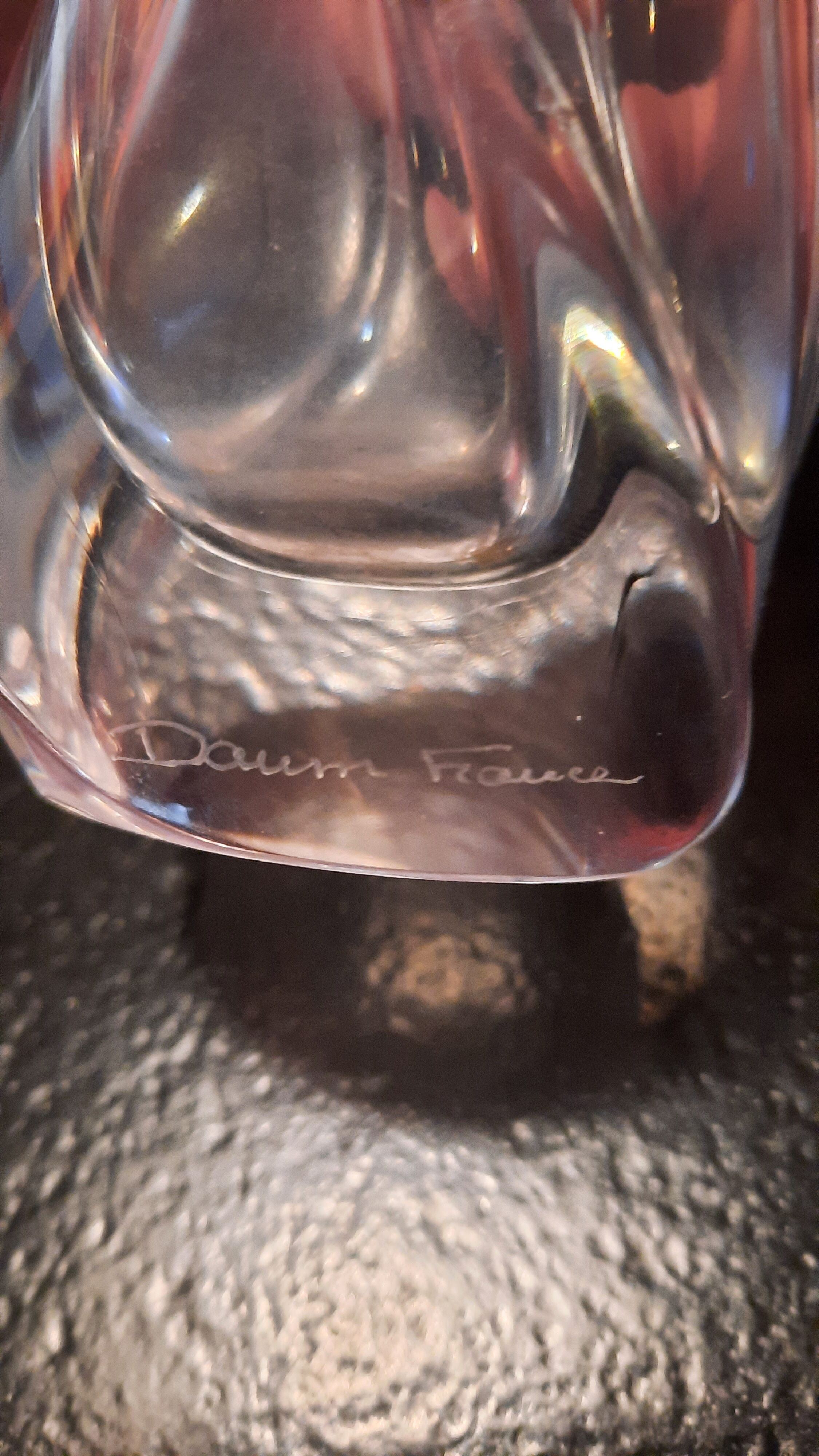 Vase solifleur Daum france