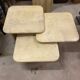 Artelano/travertine 70s coffee tables