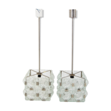 Set of Two Glass Pendant by Kamenicky Senov, 1960s