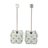 Ensemble de deux pendentifs en verre par Kamenicky Senov, années 1960