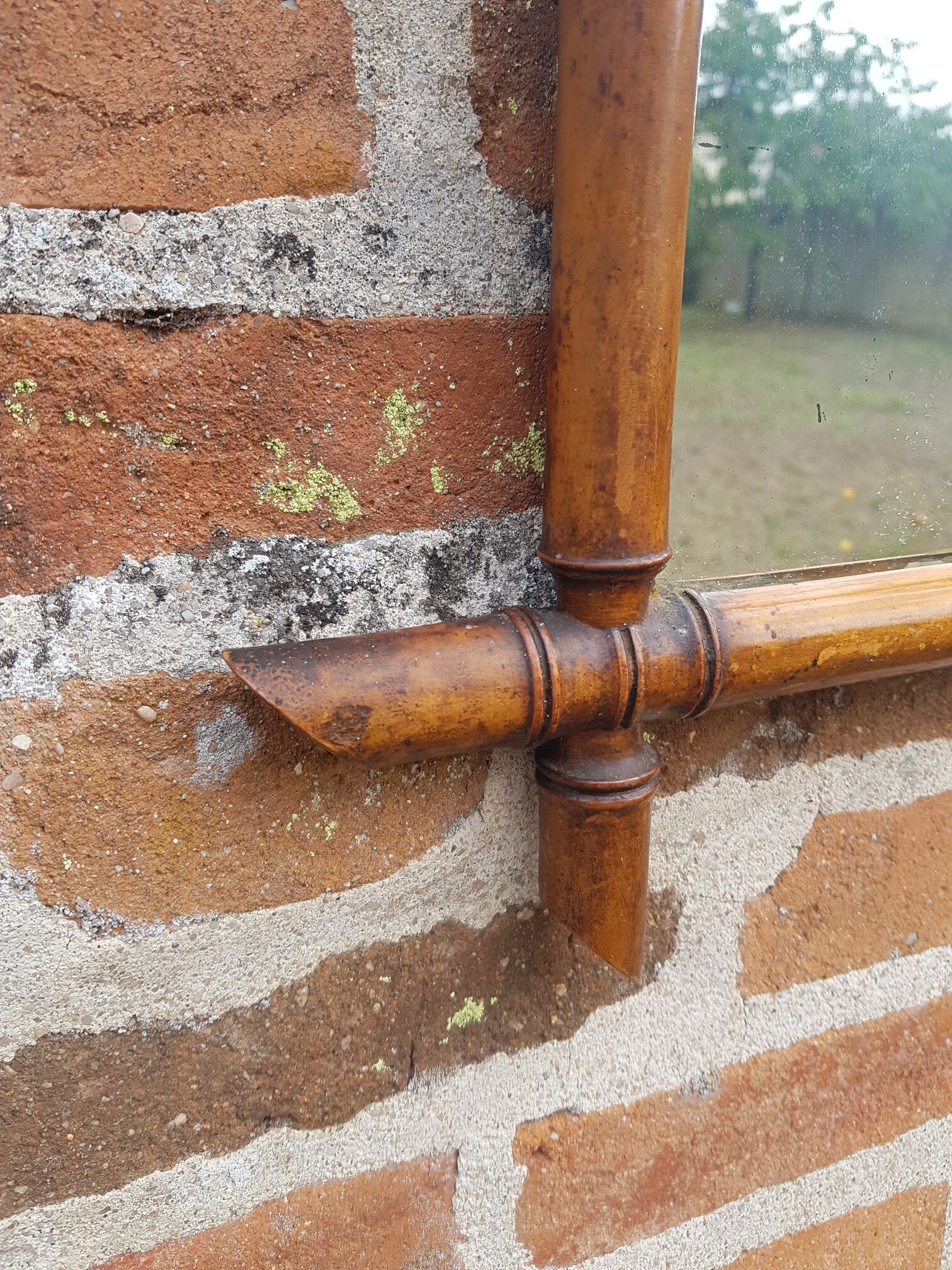 Mirror style bamboo period 1920 56x44cm