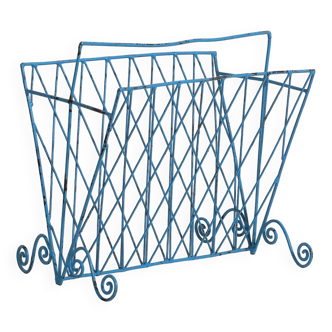 Vintage style metal magazine rack (c.1950)