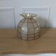 Chandelier in mother-of-pearl and brass