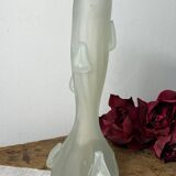Vase in opaque glass paste