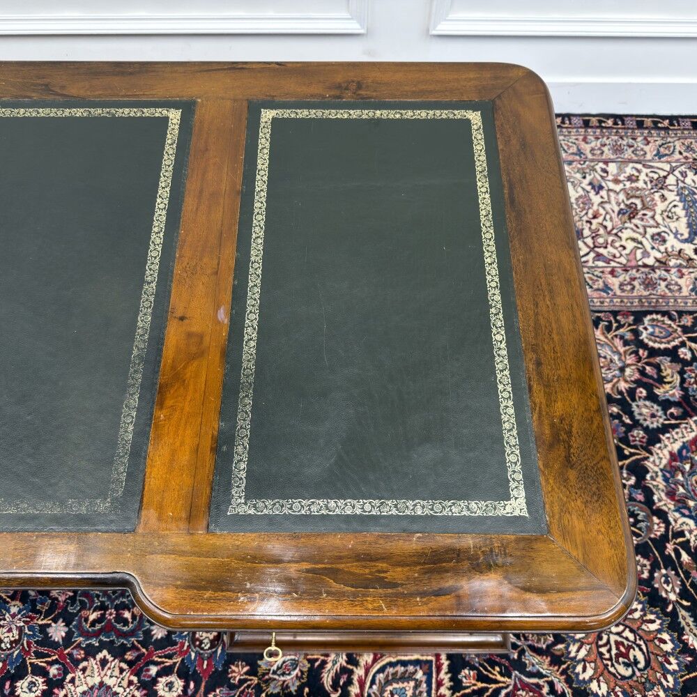 Classic English Chesterfield Desk with Backboard