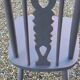 Scandinavian style chair from the 50s with gray patina