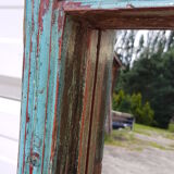 Ancient Burmese teak mirror