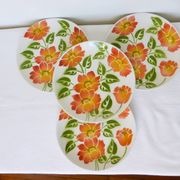 4 vintage dessert plates Moulin des Loups Orchies model Ontario 210677