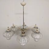 Space age Sputnik chandelier with 6 lights, 50s-60s