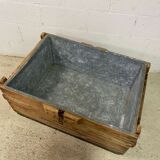 Vintage industrial wooden chest