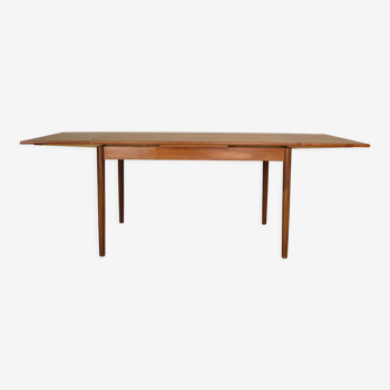Mid- century danish design extendable teak dining table, 1960s