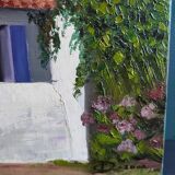 French oil painting, signed CD, 2002