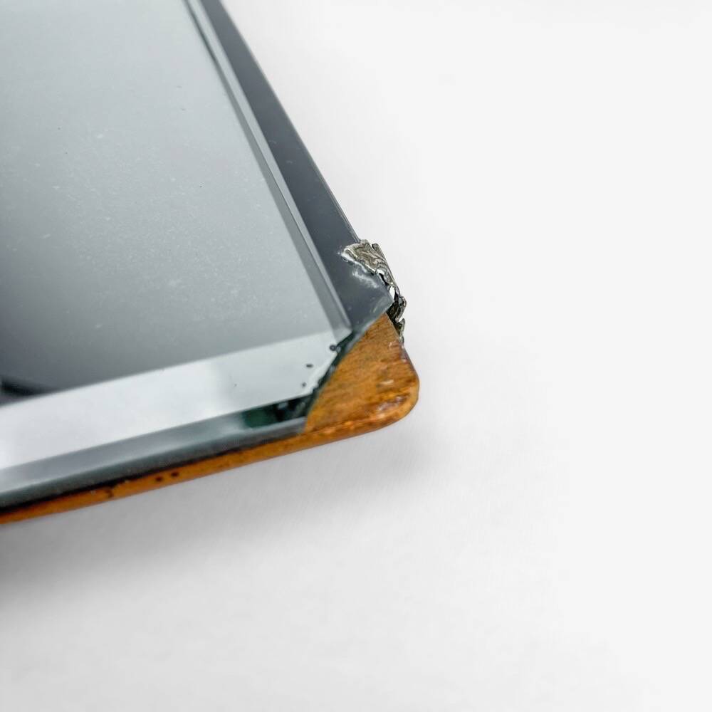 Miroir de table biseauté sur pied Art Nouveau