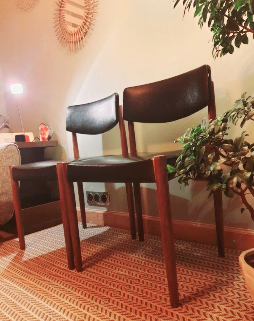 Lot 4 Scandinavian chairs Zetel Behaagt vintage 70s