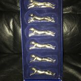 Set of 6 panther knife holders