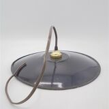 Black enamelled iron hanging lamp