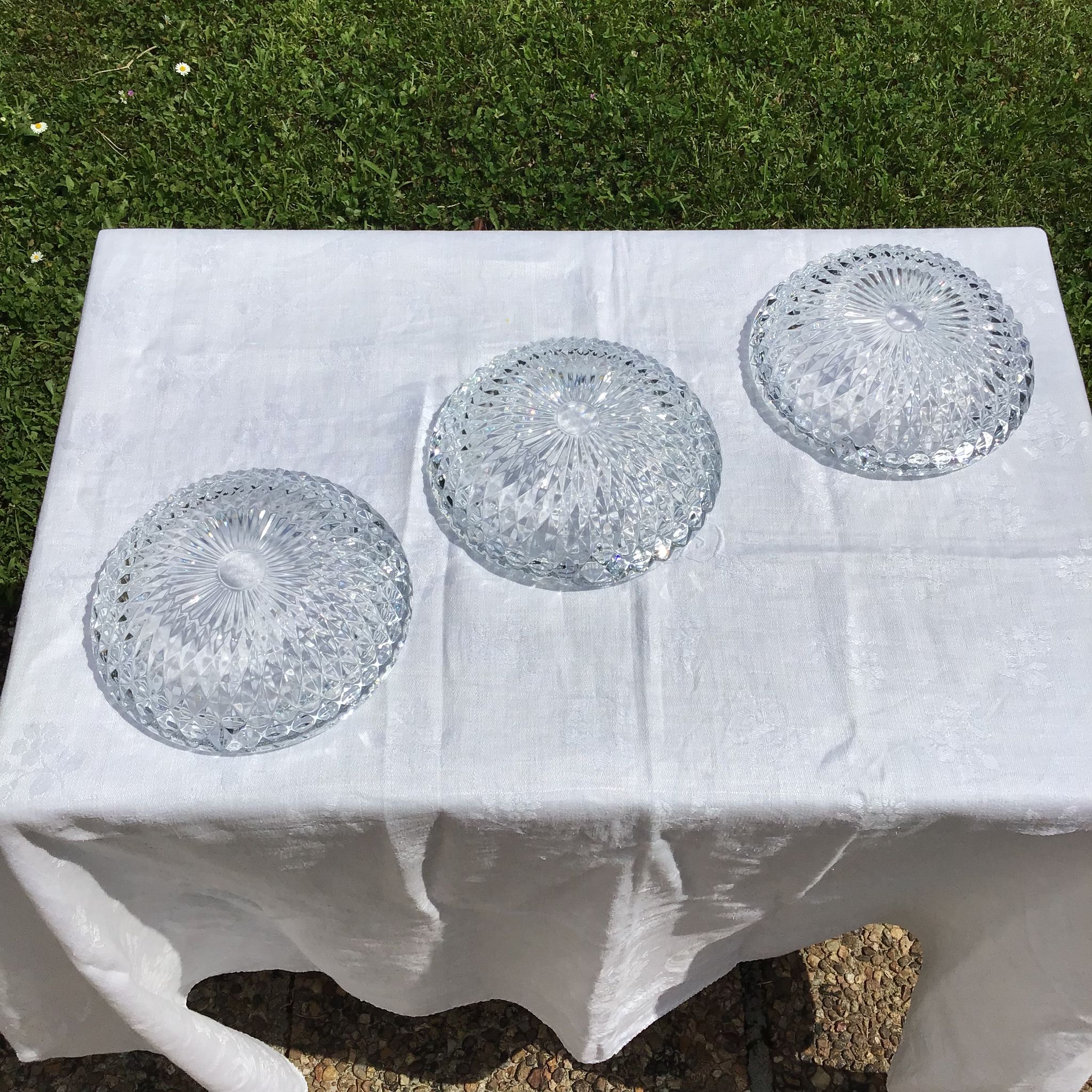Crystal ashtrays
