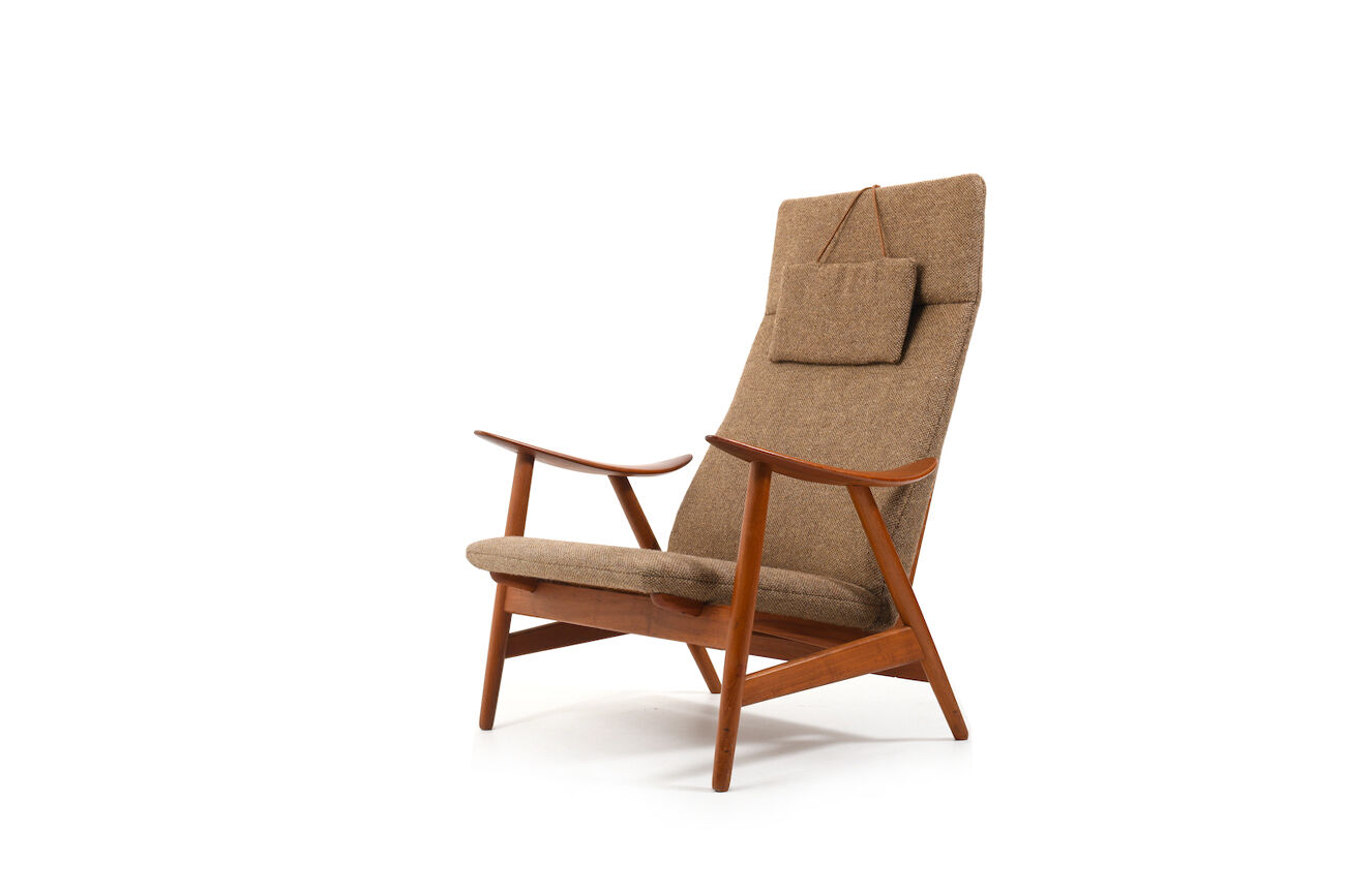 Mid Century Illum Wikkelsø Chaise longue en teck