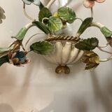 Florentine Tole Flower Sconces, Set of 2