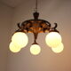 Art deco 5 flamming chandelier 1930s