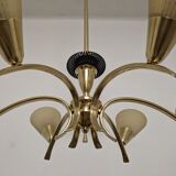 Brass chandelier from the 50s/60s