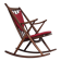 1960s Danish rocking chair by Frank Reenskaug, model 182, reupholstered.