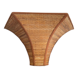 Wall lamp in woven straw 80s