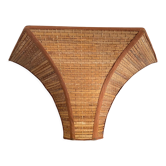 Wall lamp in woven straw 80s