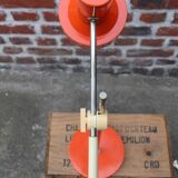 Lampe de bureau à balancier orange 1970