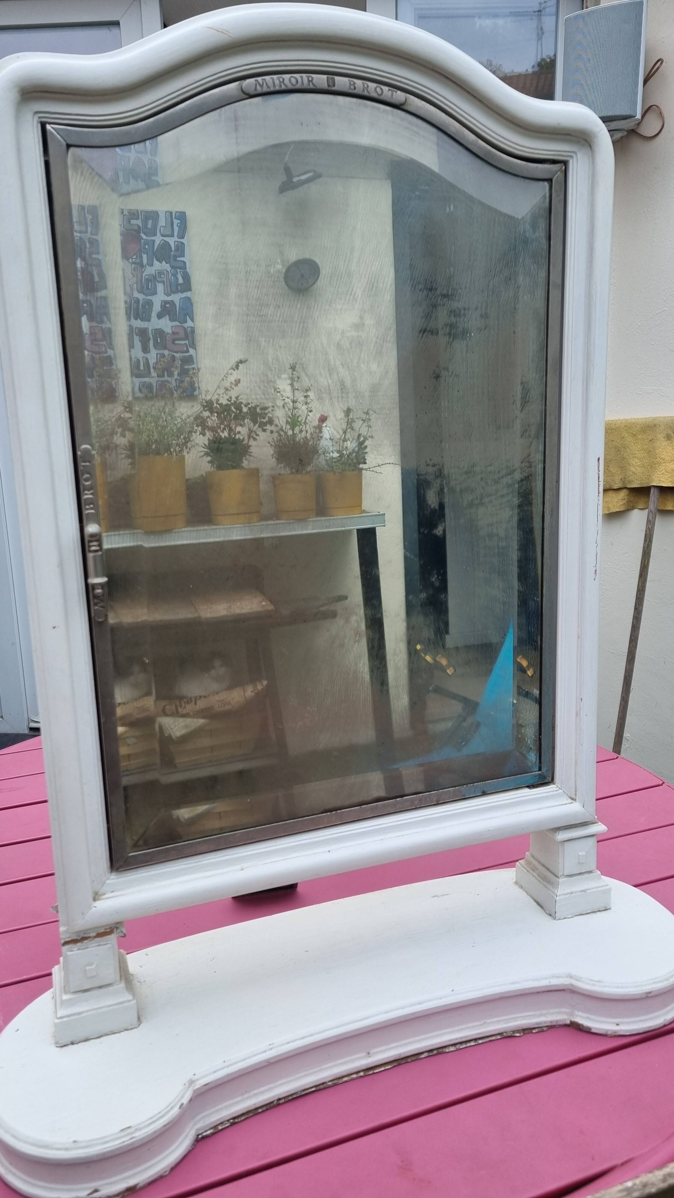 Triptych Hairdresser Mirror Brot Paris – Clear period glass