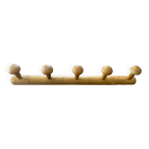 Portemanteau en bois à  5 patères circa 1960
