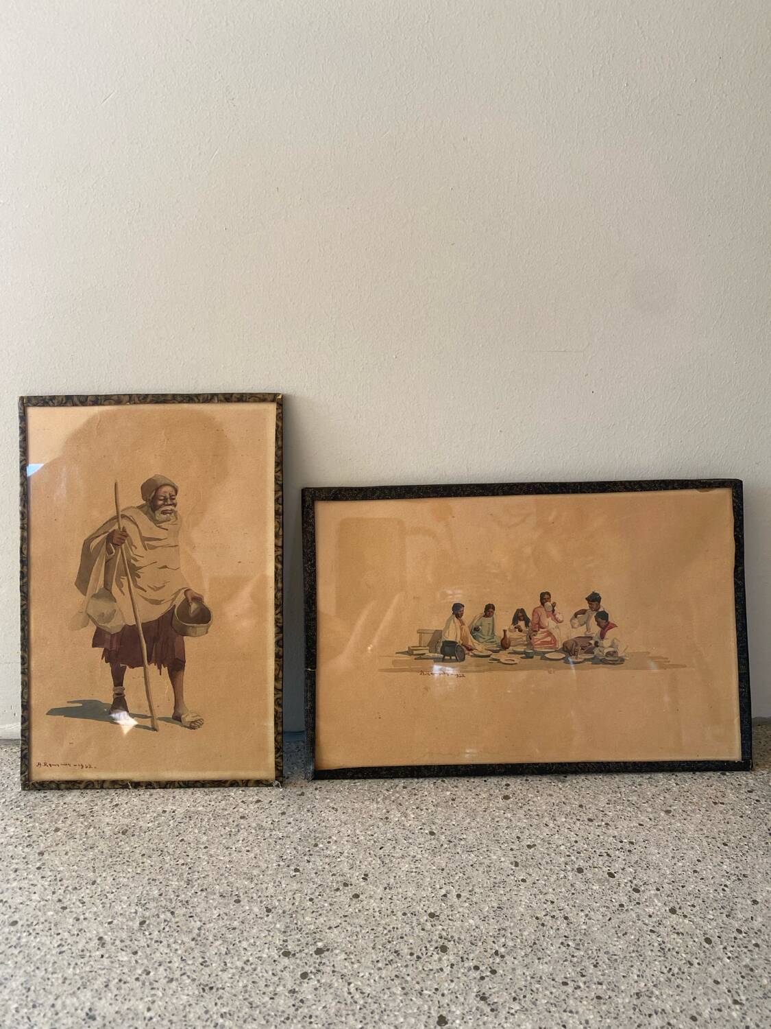 2 watercolors by Albert Ramanda