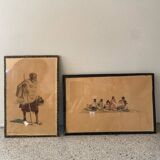 2 aquarelles Albert Ramanda