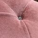 Pouf or footrest in pink velvet with fringes