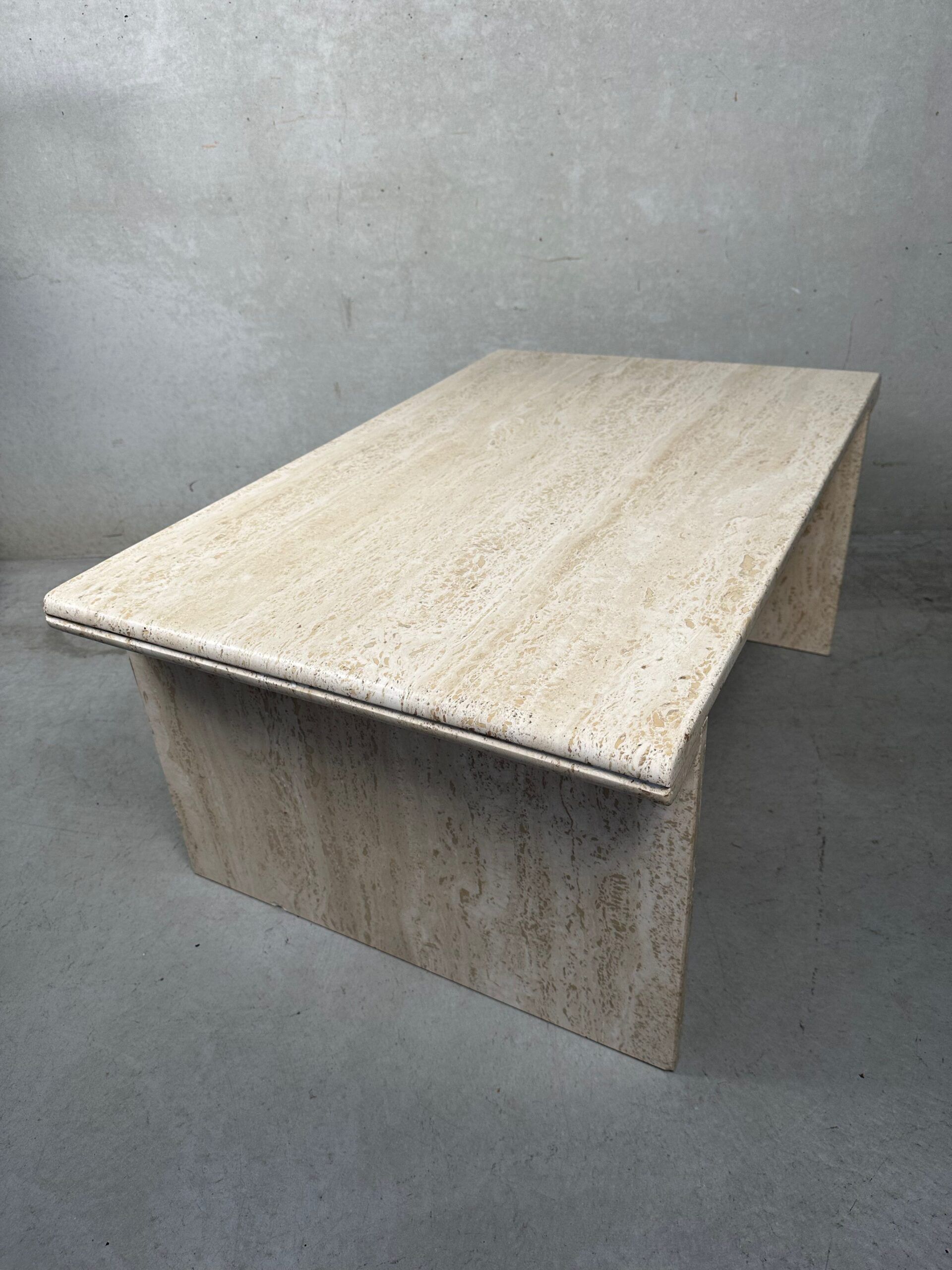 Vintage travertine side table