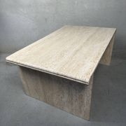 Table d'appoint en travertin vintage