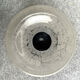Daum circa 1950: frosted glass caviar cup on black pedestal