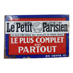 Plaque émaillée Le Petit Parisien