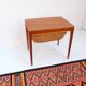 Mid-20th century Danish sewing table/side table in teak, Haslev Hansen
