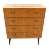 Scandinavian teak chest of drawers, Sweden, 1950