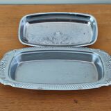 Vintage aluminium butter dish