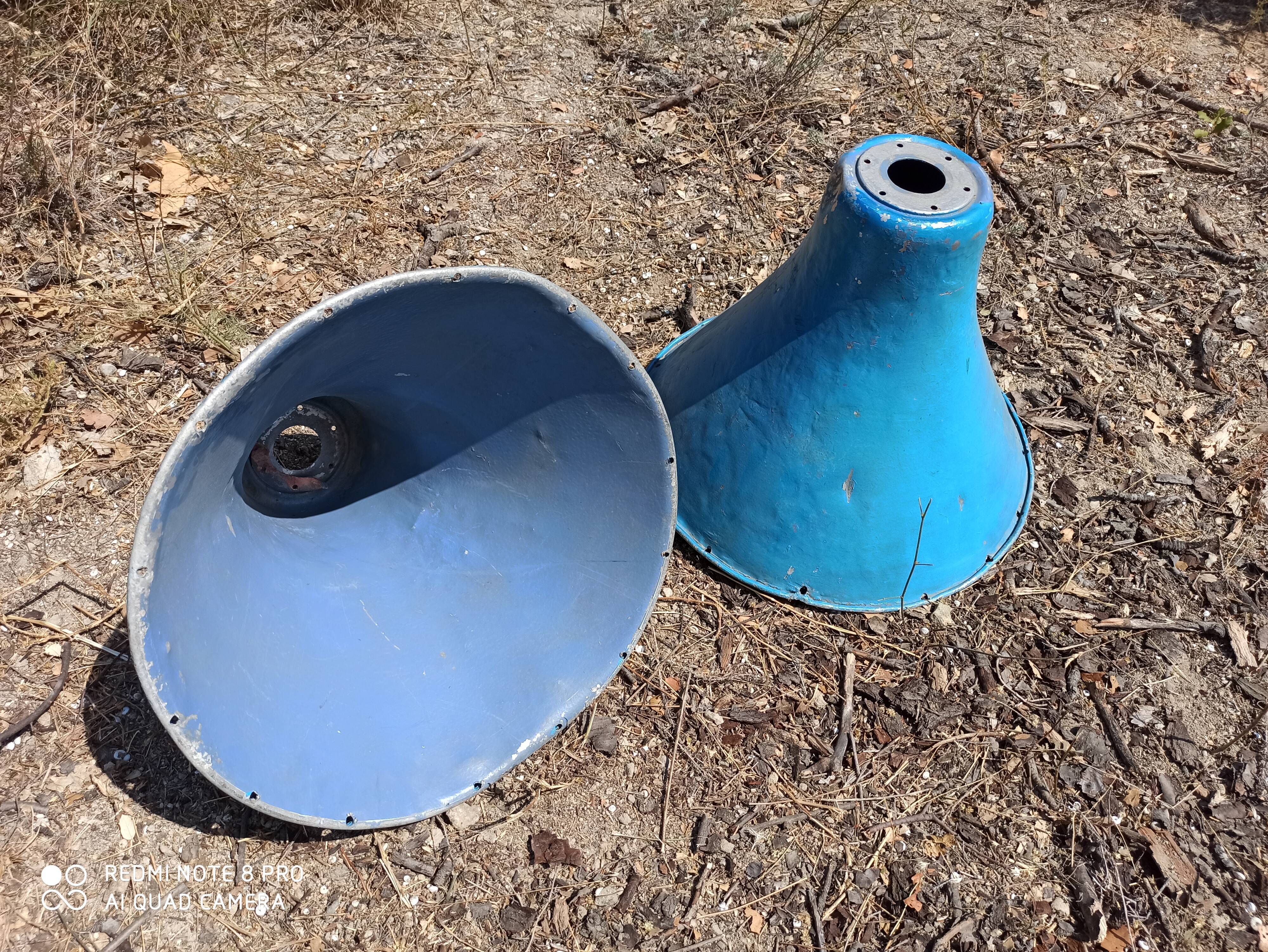1950s metal light lampshades