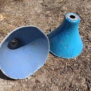 1950s metal light lampshades