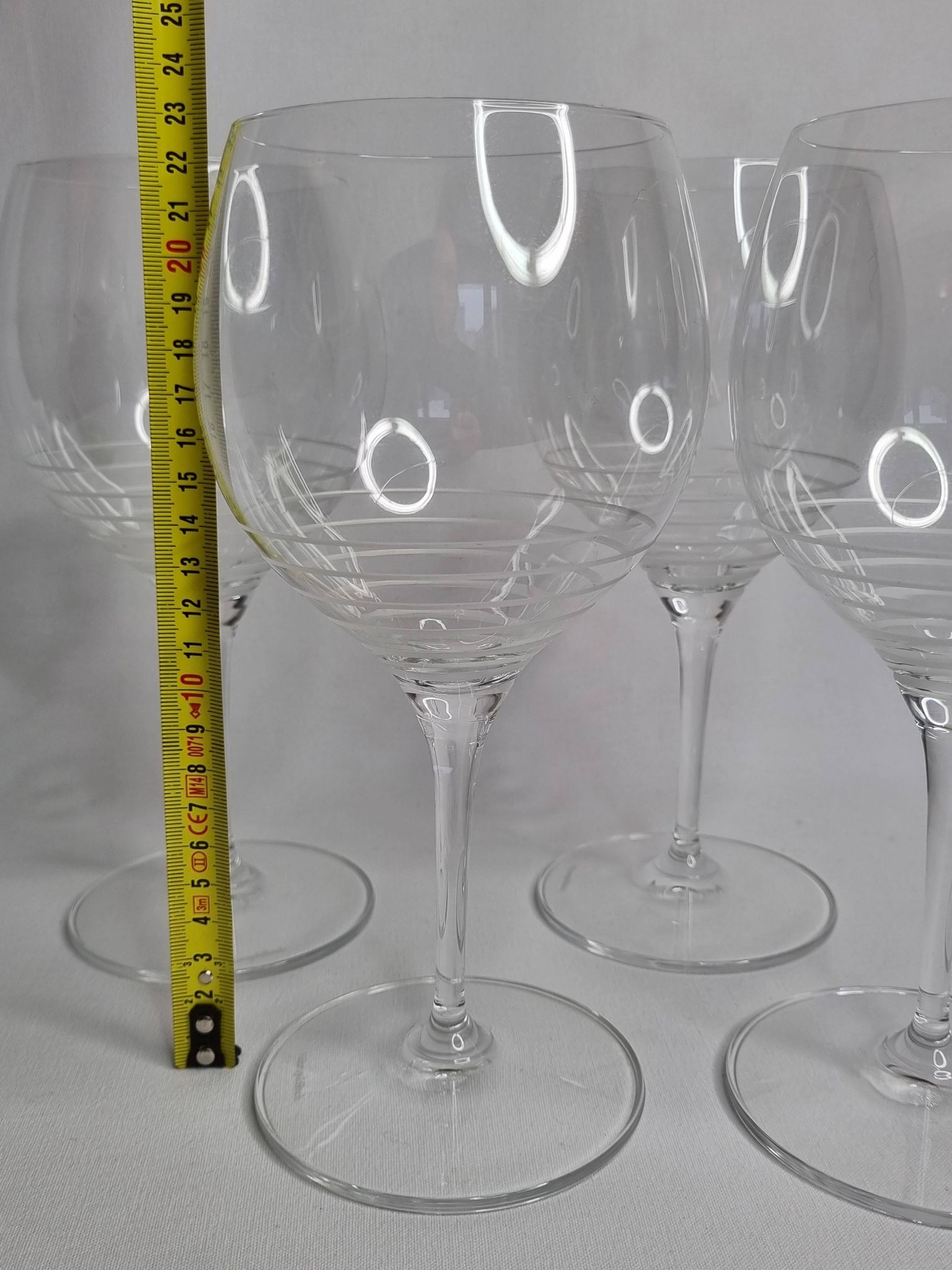 Verres à vin Villeroy et Boch en cristal, 23 cm