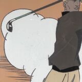 Poster "the swing" framed by René Vincent 1988