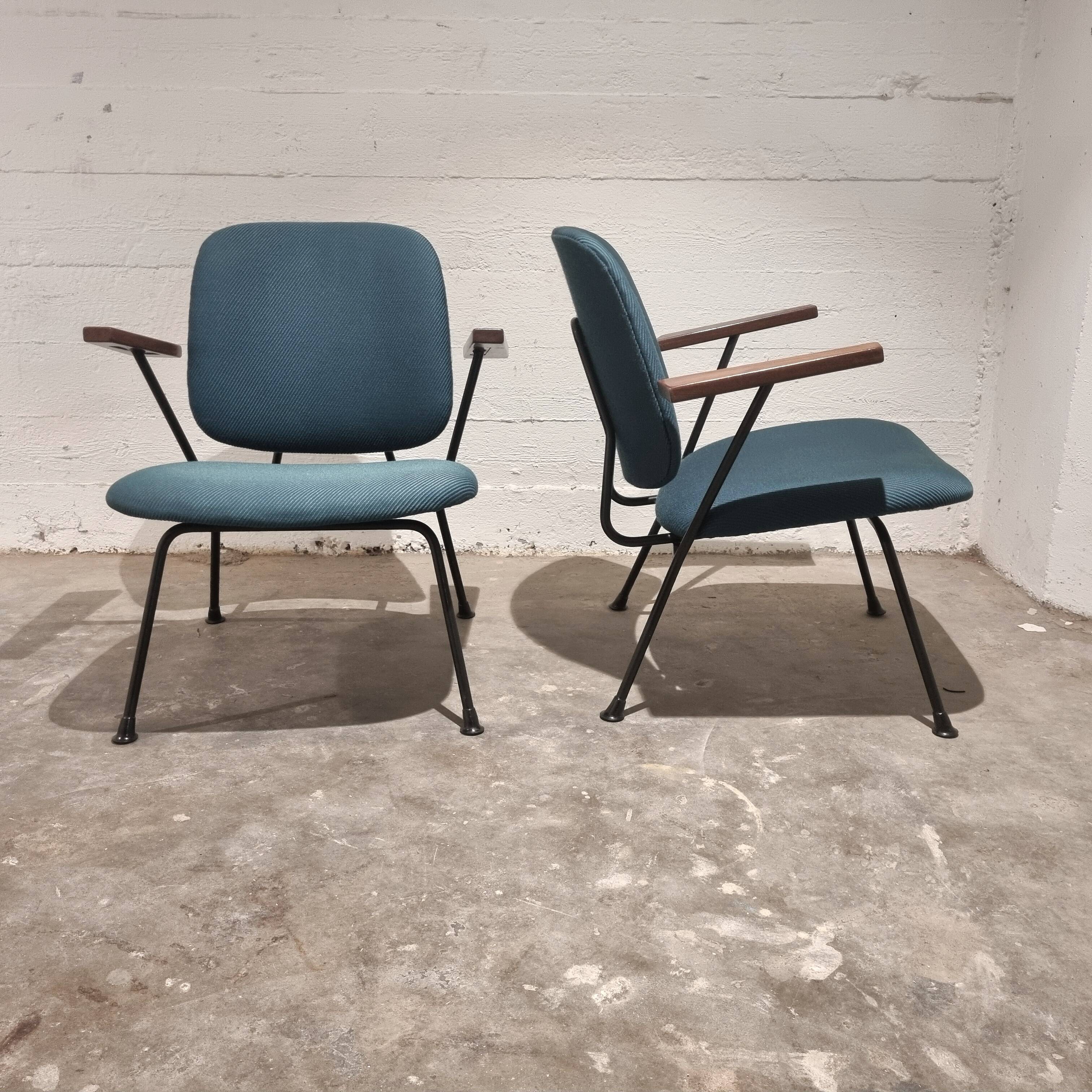 Pair of Armchairs by Gijs van der Sluis for van Der Sluis Steel Furniture
