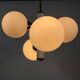Kaiser Pop Art 4 opaline balls chandelier, 1960s