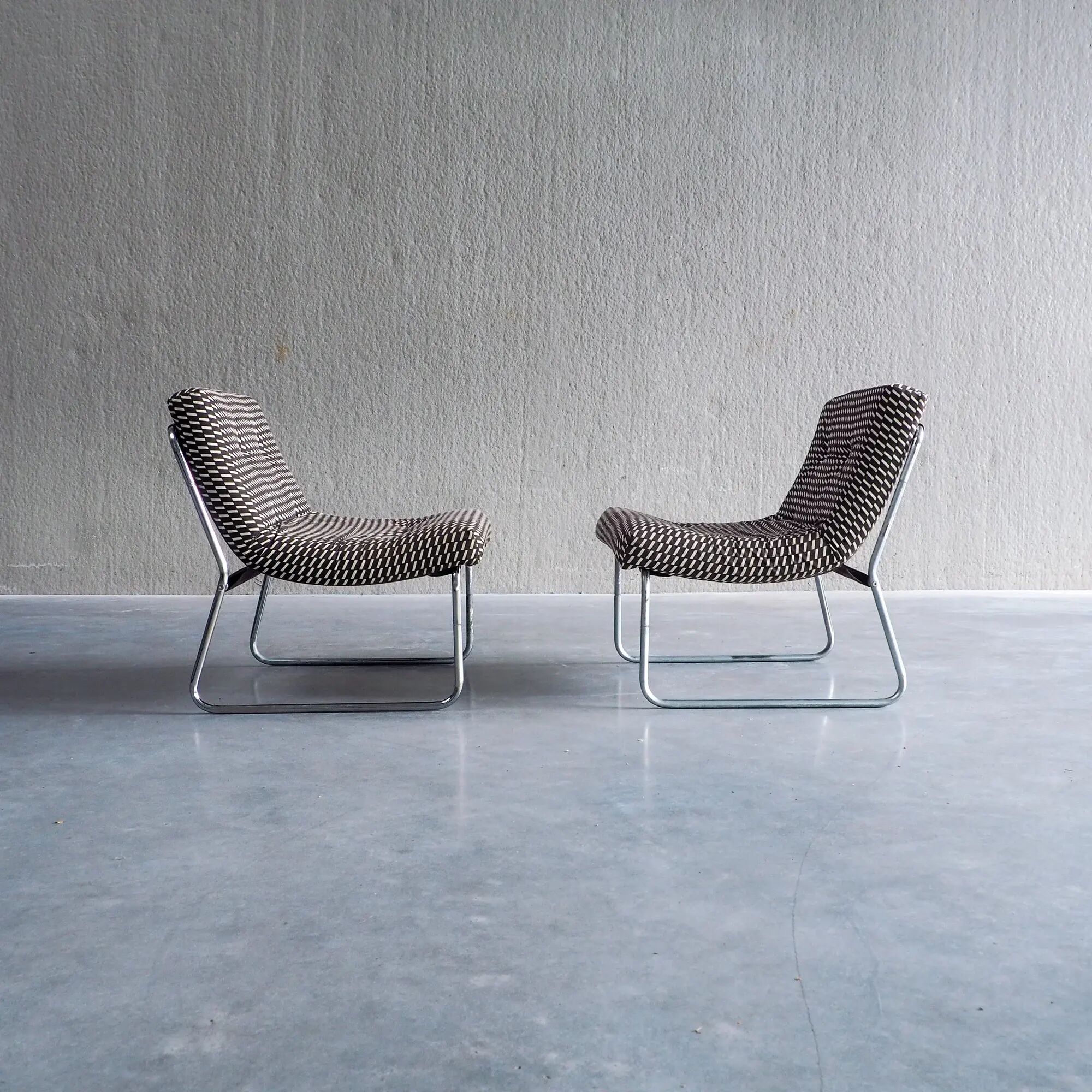 Mid-century modular lounge chairs