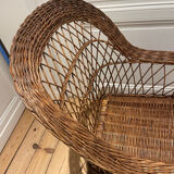 Vintage rattan armchair