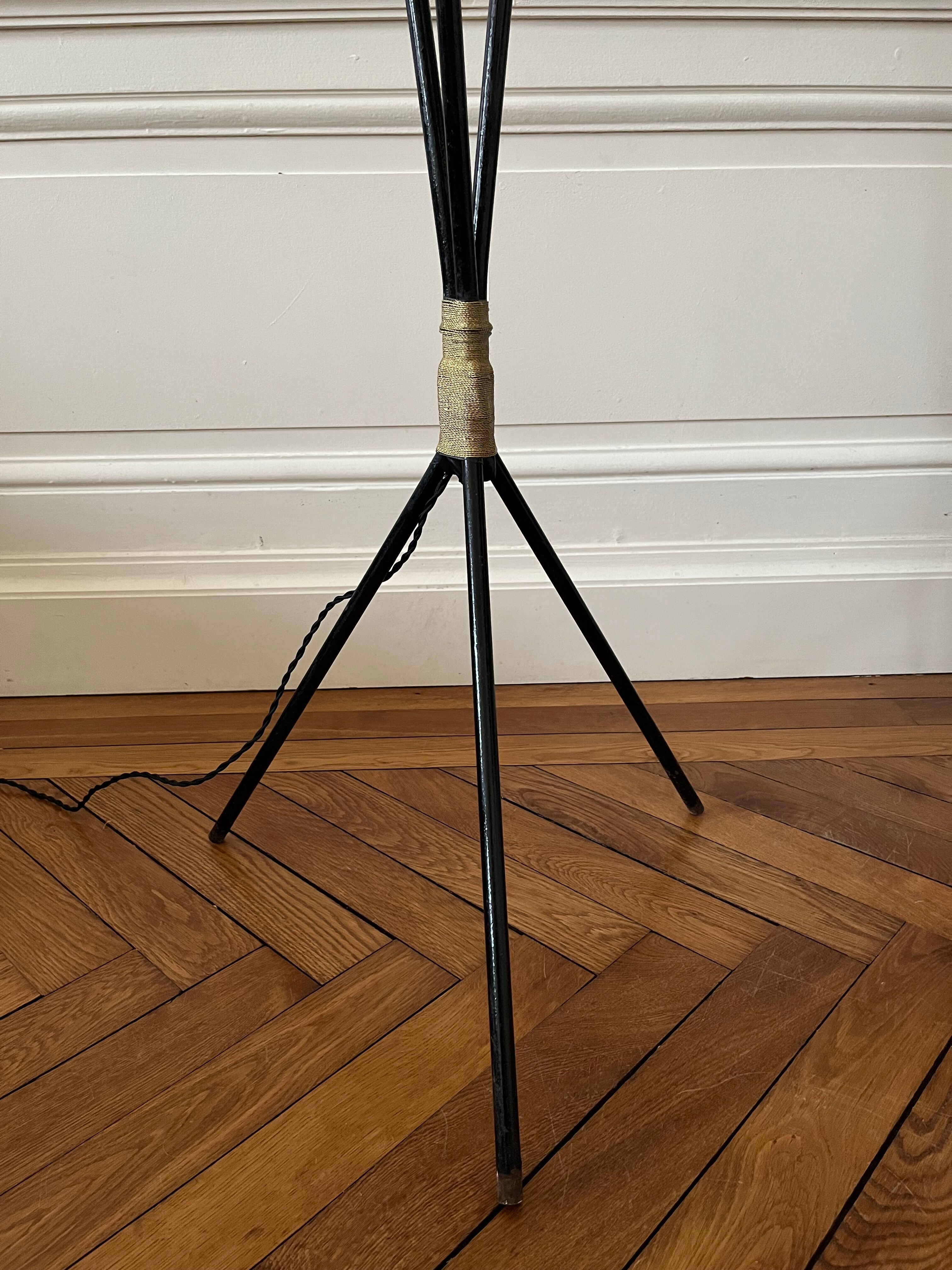 Vintage tripod floor lamp